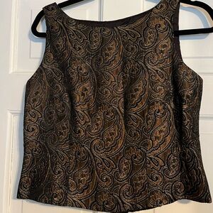 Black and Gold Paisley Blouse